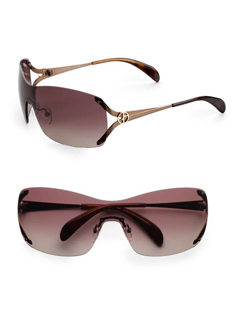 giorgio armani rimless sunglasses